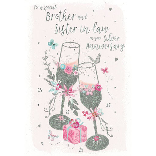 Picture of FOR A SPECIAL BROTHER AND SISTER IN LAW SILVER ANNIVERSARY